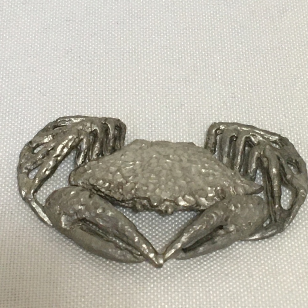 Pewter crab small figurine 1980